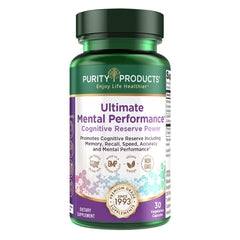 Purity Products Ultimate Mental Performance bottle for focused tasks and memory recall