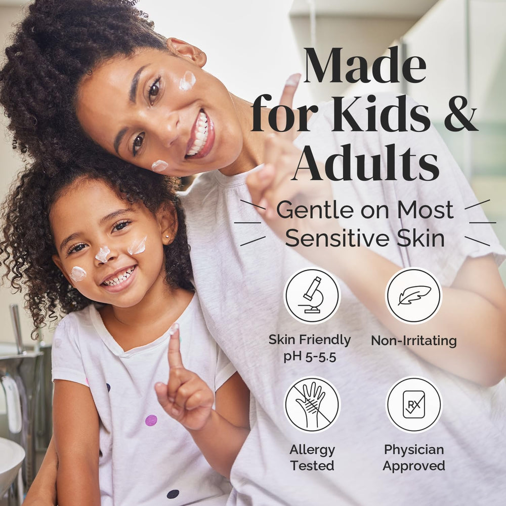 Puriya eczema cream on hand suitable for both kids and adults.