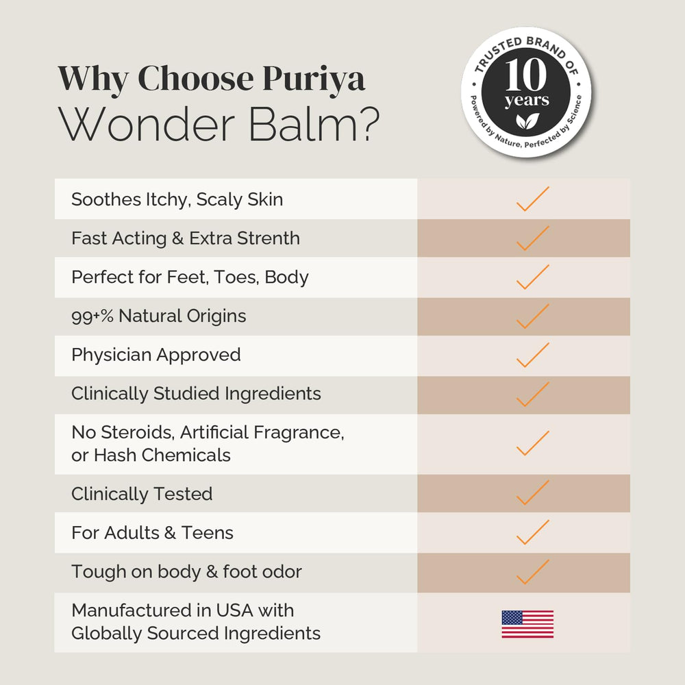 Puriya Balm jar close-up shows rich texture for soothing skin