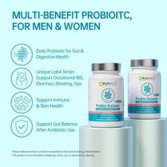 Purmeo bottle side view with capsules promoting daily wellness