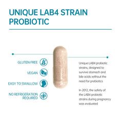 Purmeo probiotic capsules on a clean kitchen backdrop for everyday use