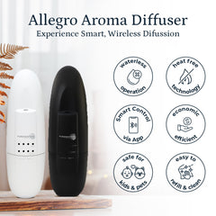 Diffuses pure essential oils directly without water in Allegro.