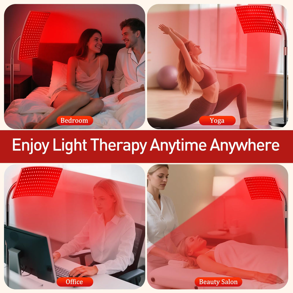 Puroth remote control enables easy brightness and timer adjustments.