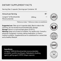 Purovitalis NMN bottle pour shot suggests simple daily dosing.