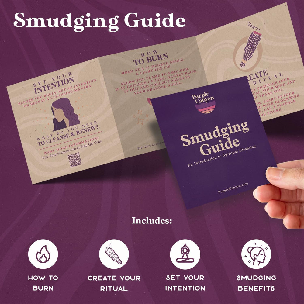 Purple Canyon Sage smudge sticks natural aroma to refresh meditation areas.