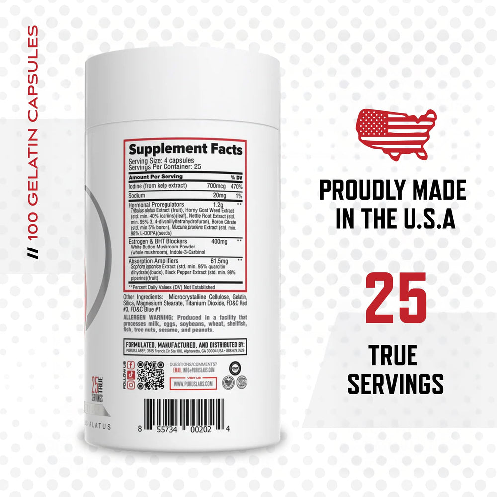 Closeup of Purus Labs Recycle capsules showing premium quality