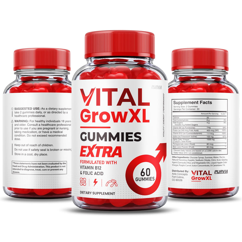 Purvia Vital Grow XL gummies lifestyle scene implies easy integration into routines.