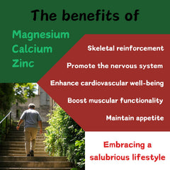 Putaojun label shows calcium, magnesium, zinc and vitamin D3.