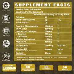 Putaojun Creatine Monohydrate gummies closeup highlights juicy mango taste
