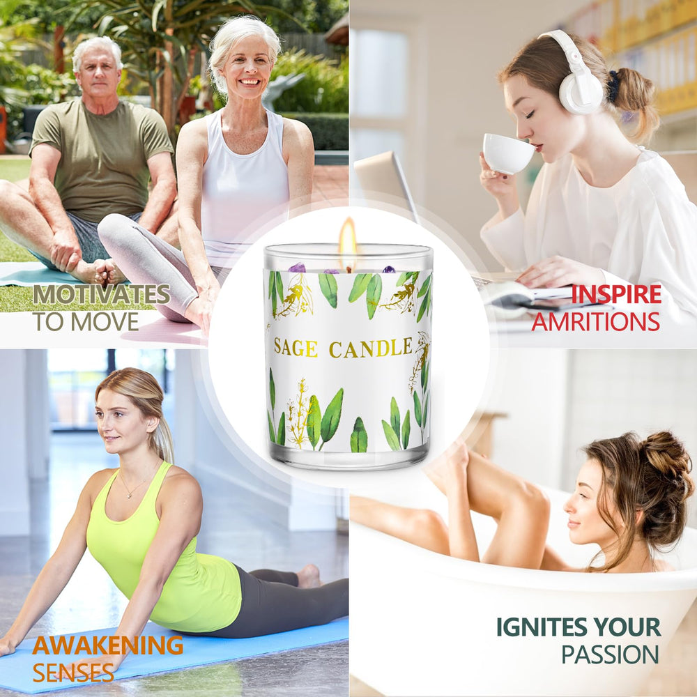 PVUELE Sage Candle Pack 6 gift-ready packaging makes a thoughtful present.