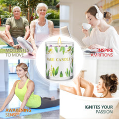 PVUELE Sage Candle Pack 6 gift-ready packaging makes a thoughtful present.