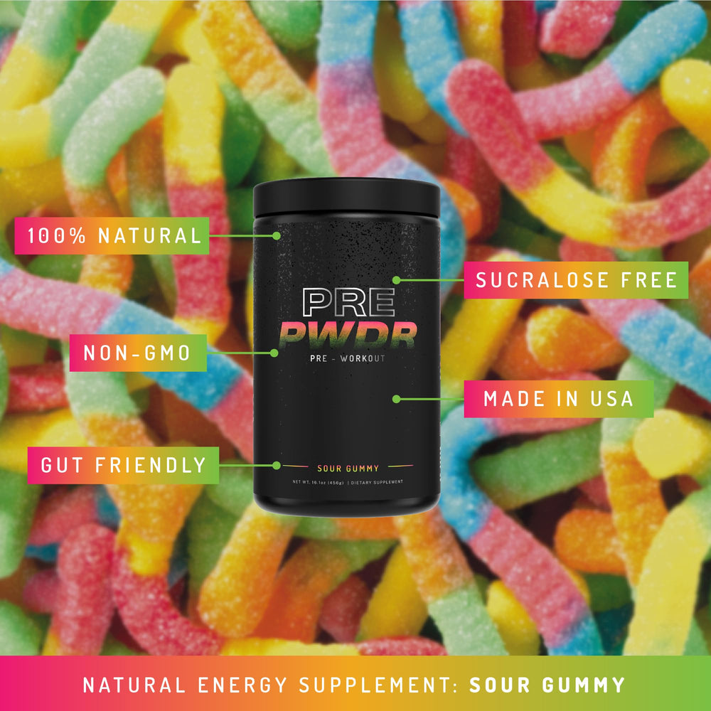 PWDRS ingredients panel emphasizes vegan-friendly, natural components.