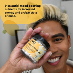 Natural ingredients in PYM Mood B Complete hint at nerve-support benefits.