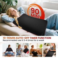 PZJDSR foldable red light therapy pad is easy to store and use at home.