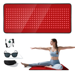 PZJDSR red light therapy mat offers full back coverage for comfortable sessions.