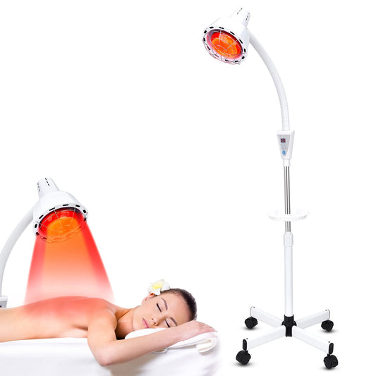 QAIHOE infrared therapy lamp front view for targeted heat therapy at home