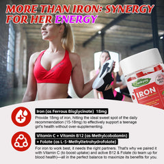 Q'ankyaq iron gummies study-time focus moment.