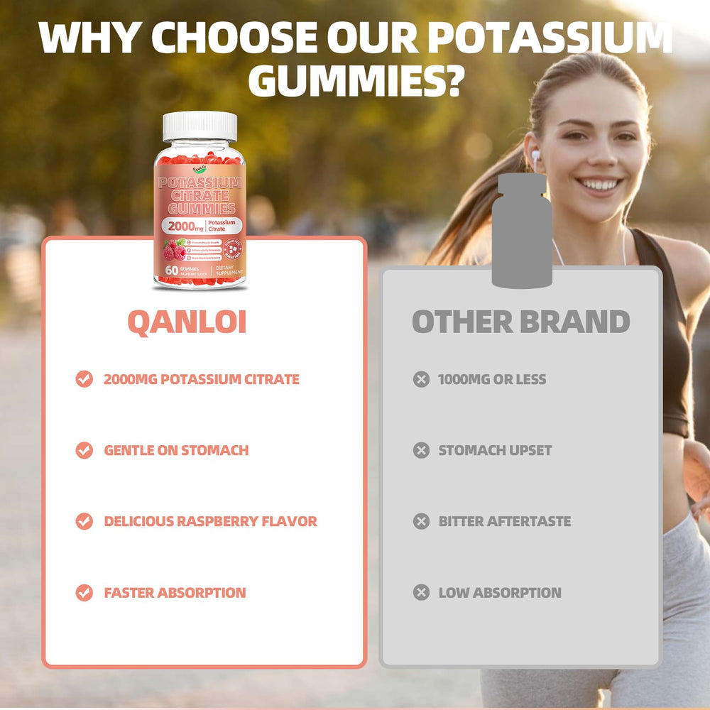 QANLOI Raspberry-flavored gummies emphasize real fruit taste.