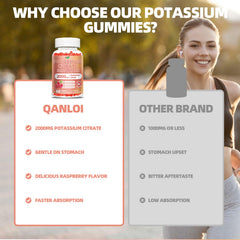 QANLOI Raspberry-flavored gummies emphasize real fruit taste.