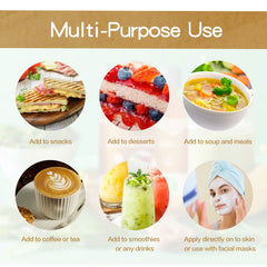QANLOI seamoss raw gel added to a smoothie for nutrition boost