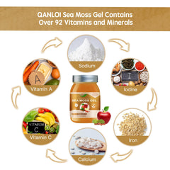 Serving spoon with QANLOI seamoss raw gel for easy daily use