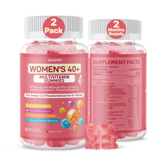 Qanoreth Women 40+ multivitamin bottle promoting daily energy and bone support
