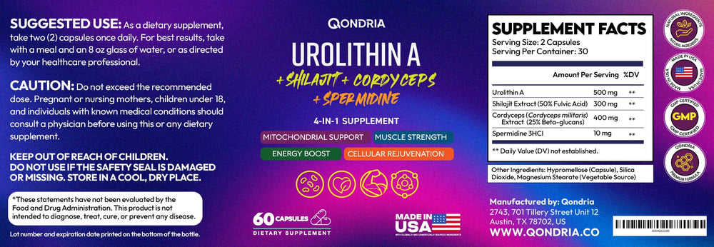 QONDRIA Urolithin A gift-pack suggesting a wellness gift option