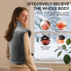 Qoosea heating pad with 3 auto-off timers for safe, customizable sessions