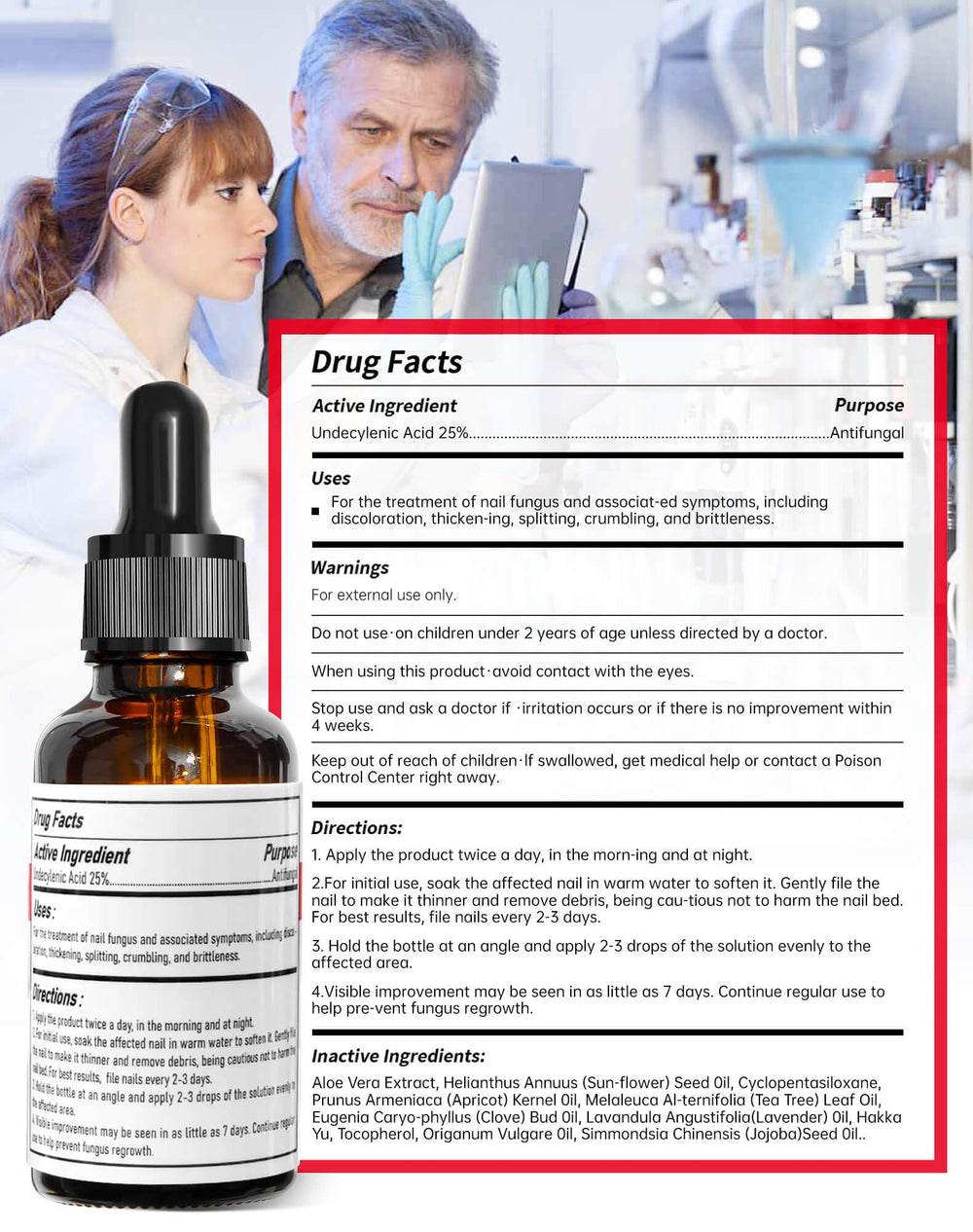 Nails during treatment with QQE drops absorbed.