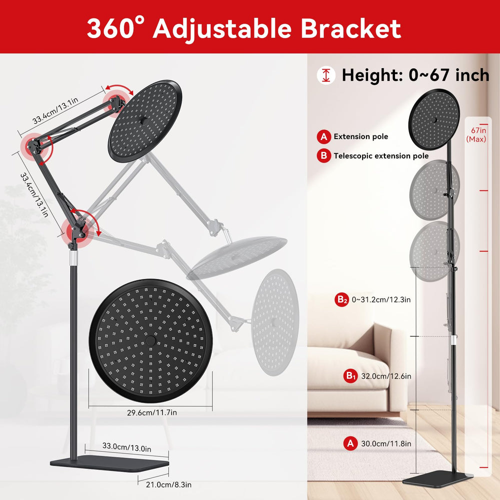 QRQ long 104-inch cord enables flexible room placement.