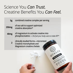 Qualia Creatine+ superior solubility for grit-free texture