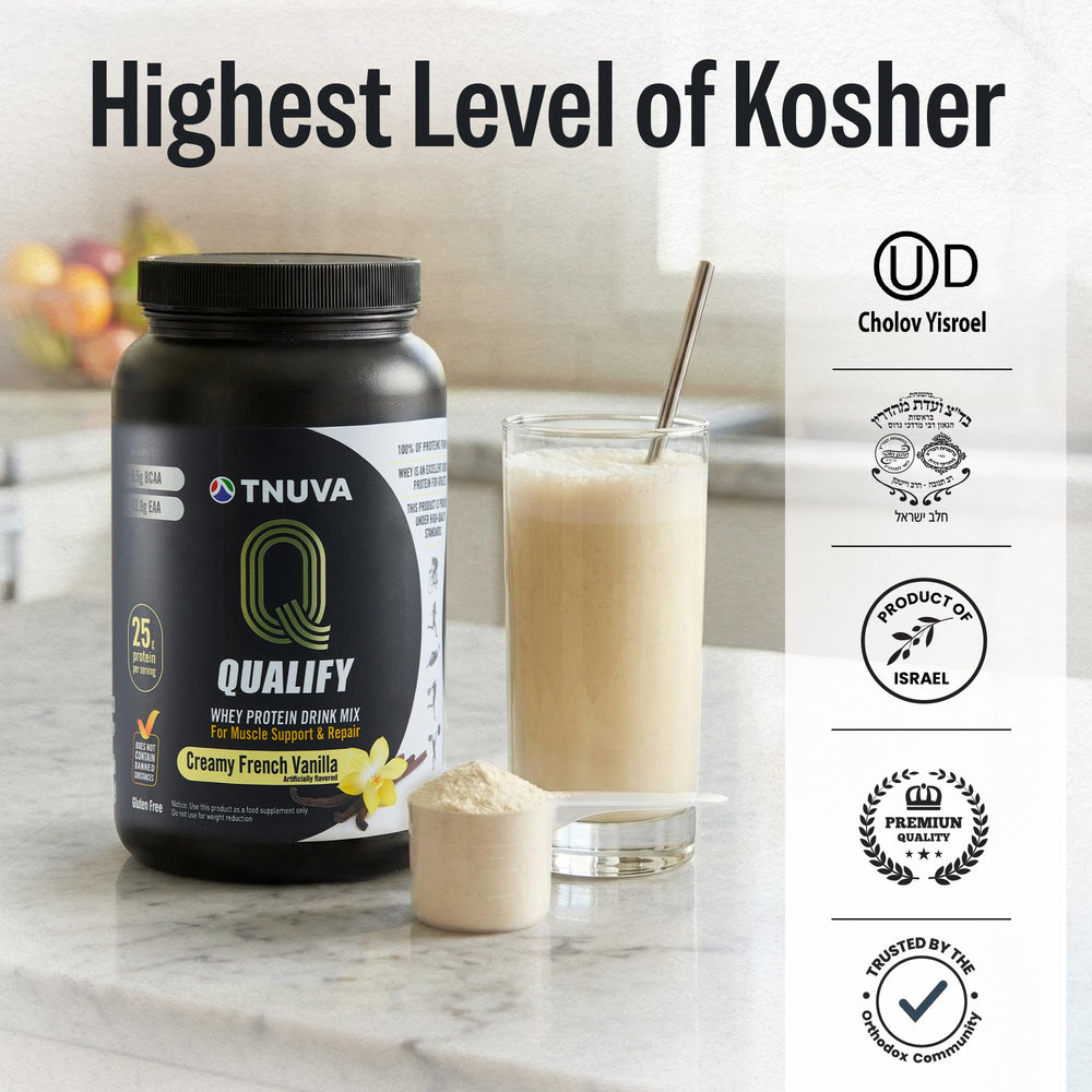 Ready-to-drink vanilla shake highlighting 25g protein per serving