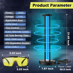 Qualirey UV light system highlights lamp life guidance for maintenance.
