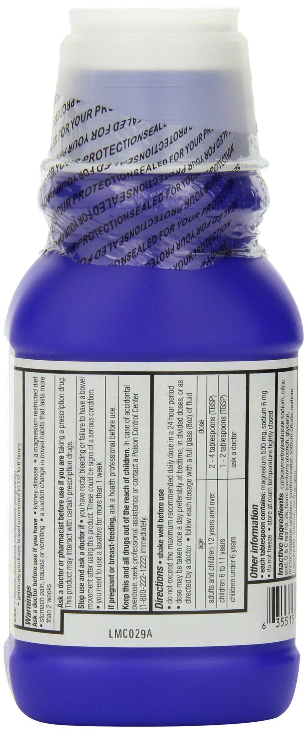 Quality Choice Milk of Magnesia cherry spoon-dispense for easy dosage