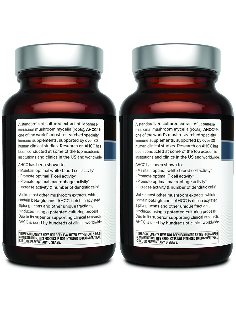 Quality of Life AHCC Kinoko Platinum 750 mg multipack image suggests convenient immune support option.