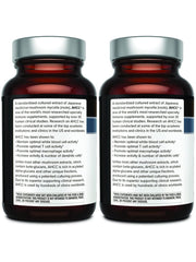 Quality of Life AHCC Kinoko Platinum 750 mg multipack image suggests convenient immune support option.