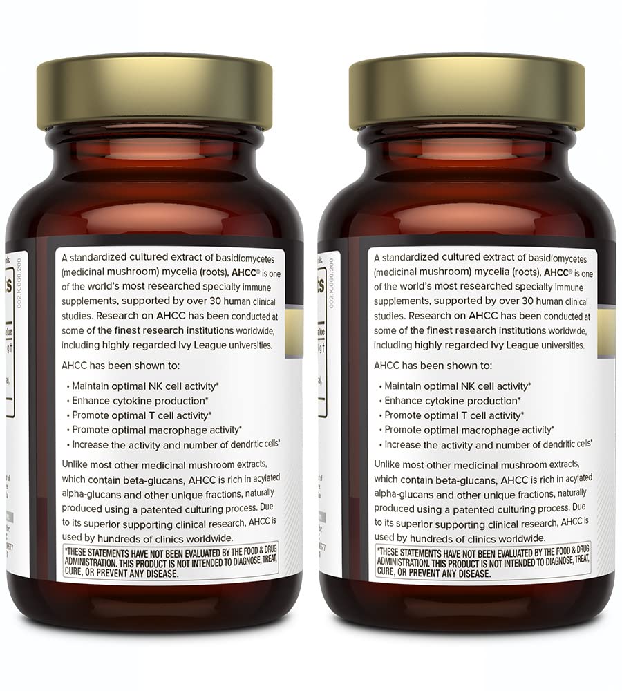 Quality of Life Kinoko Gold AHCC two-bottle pack ready for daily immune support.