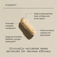 Quality of Life Oligoderm bottle pour demonstrates easy daily intake