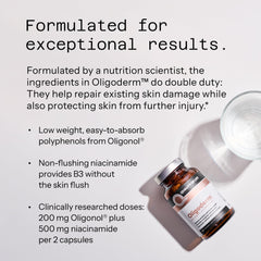 Quality of Life Oligoderm on a nightstand integrates into daily skincare and wellness routines