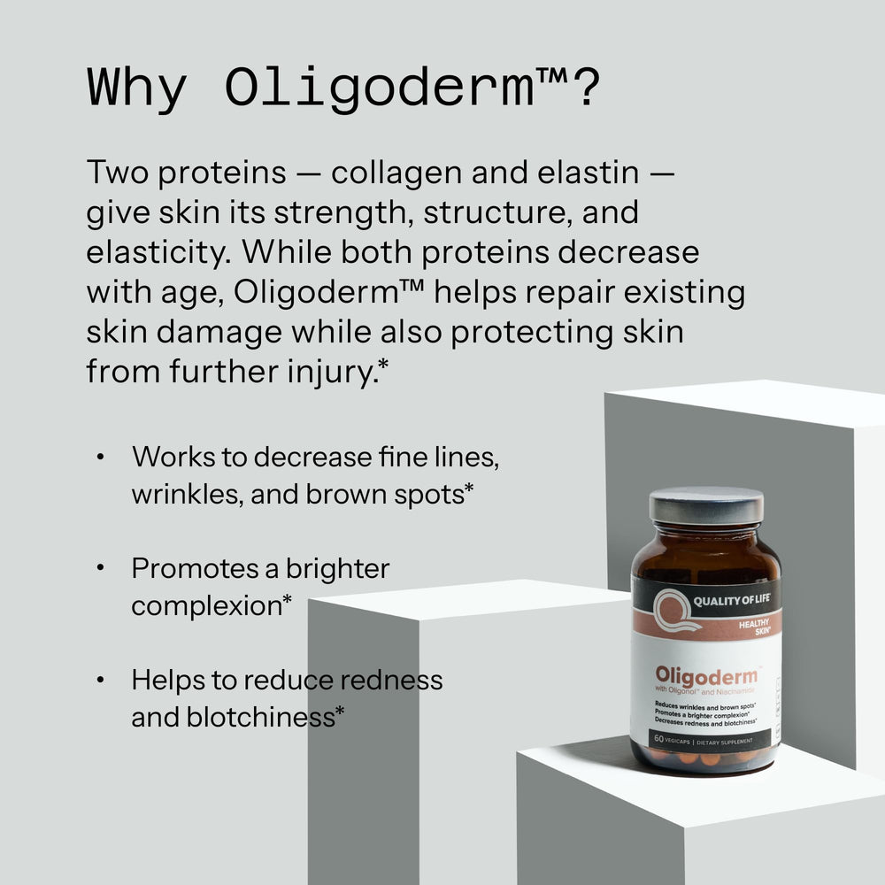 Quality of Life Oligoderm premium packaging makes for a stylish, gift-ready addition