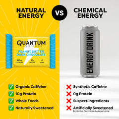 Quantum Energy Squares bar packaging ready-to-eat travel snack