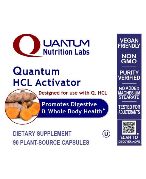 Quantum Nutrition Labs HCL Activator serving to support digestive wellness after meals