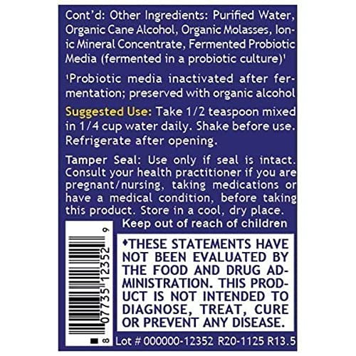 Quantum Nutrition Labs Max Energy B's label close-up with serving size details