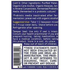 Quantum Nutrition Labs Max Energy B's label close-up with serving size details