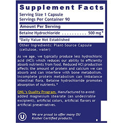 2-pack packaging for Quantum HCL shows convenient digestive aid on the go.