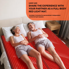 QuasarMD knee-focused area on mat for comfort