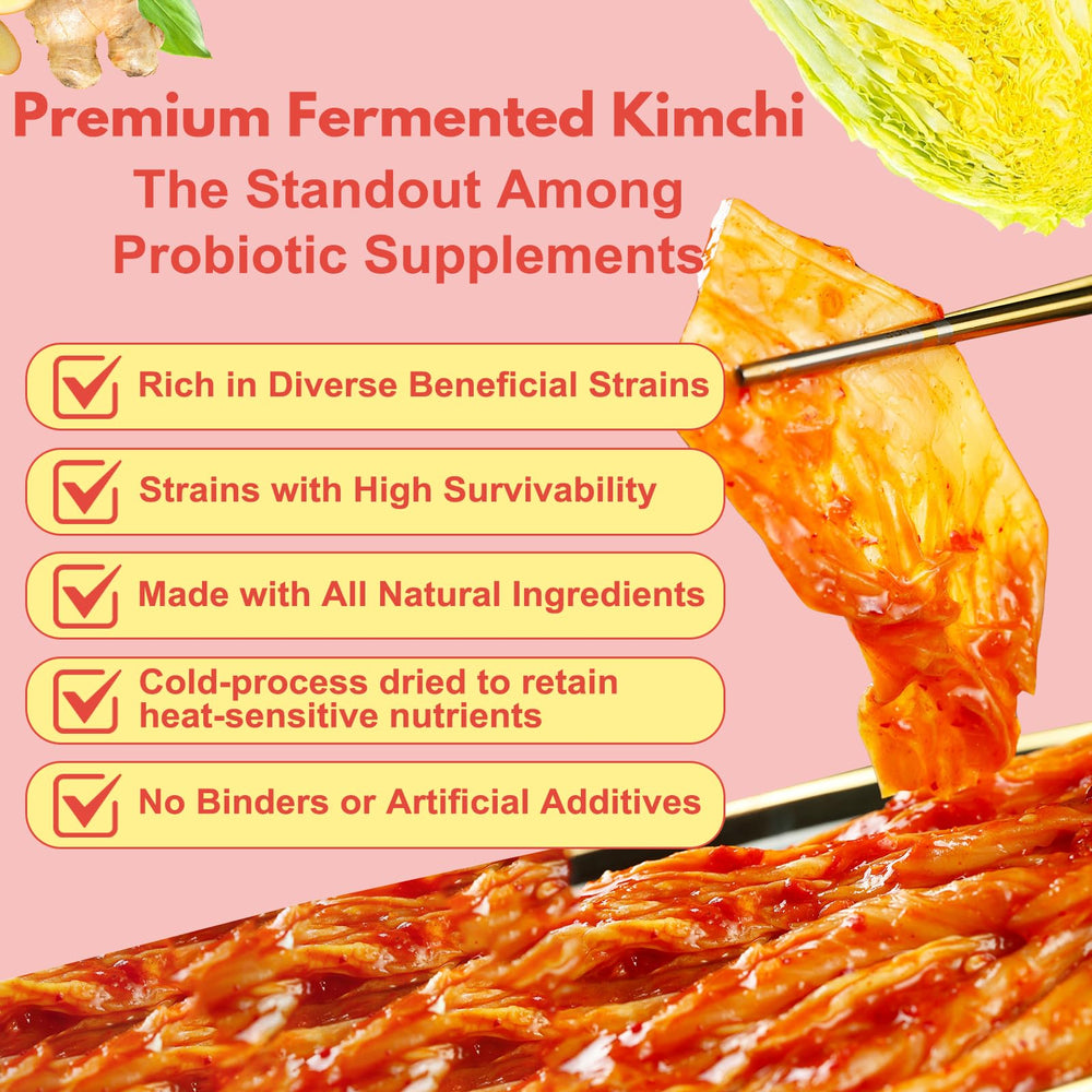 QUBIT kimchi powder ready to mix illustrates convenient daily routine