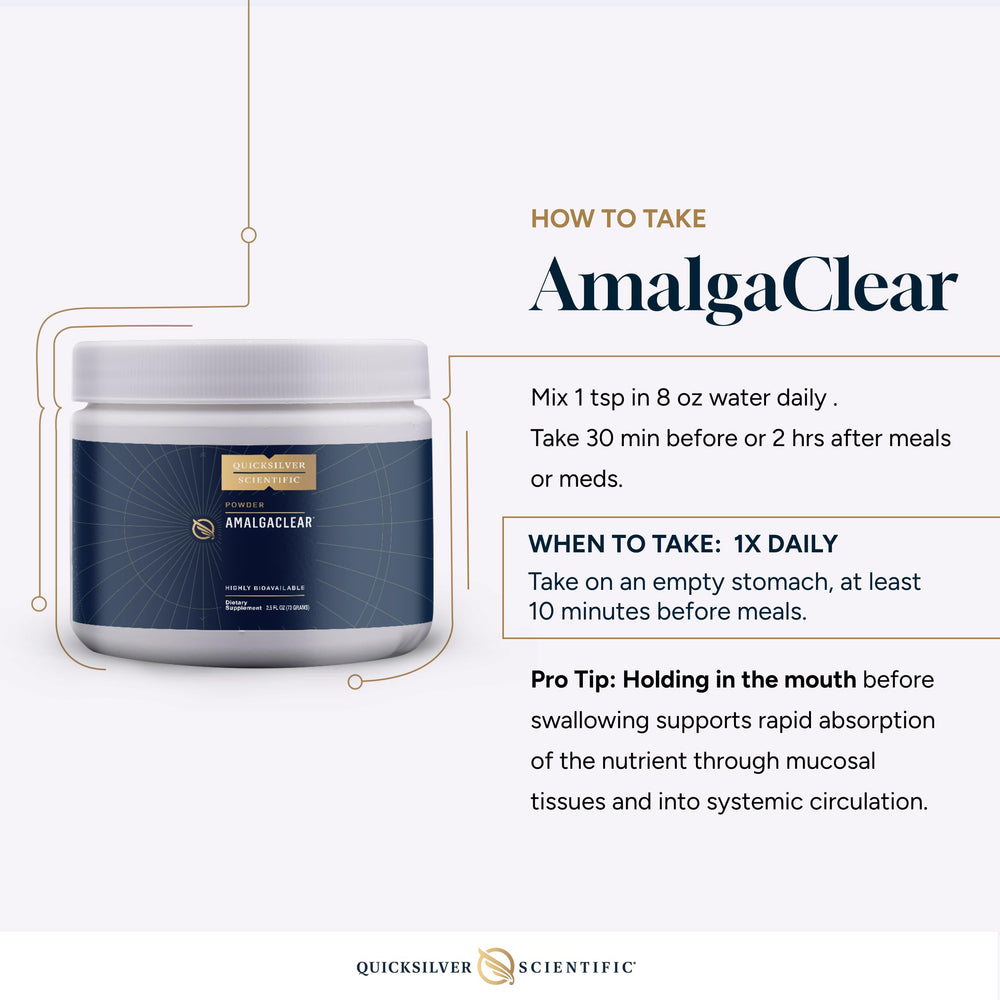 Quicksilver AmalgaClear context for dental removal routine