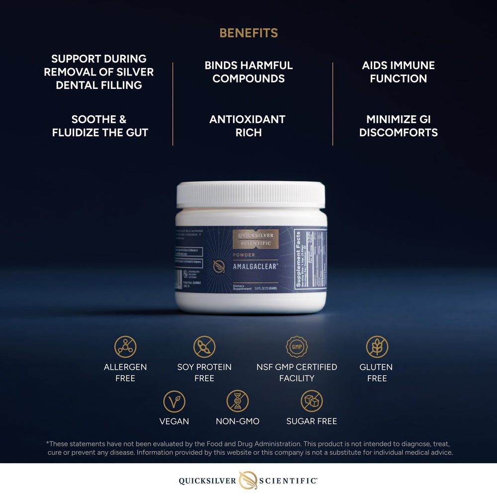 Quicksilver AmalgaClear vitamin C buffering for gentler digestion