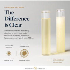 Quicksilver Scientific bottle pour shows easy dosing and on-the-go use